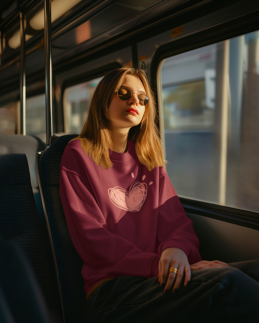Hastinz-"Scribble heart"-Premium Sweatshirt
