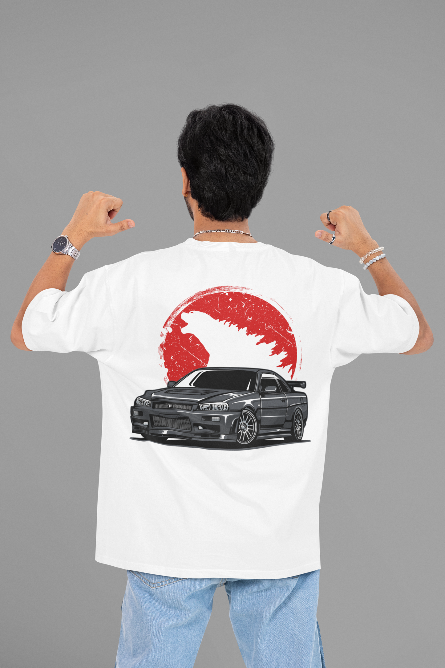 Hastinz Monster Spirit Oversized T-shirt – Godzilla Theme