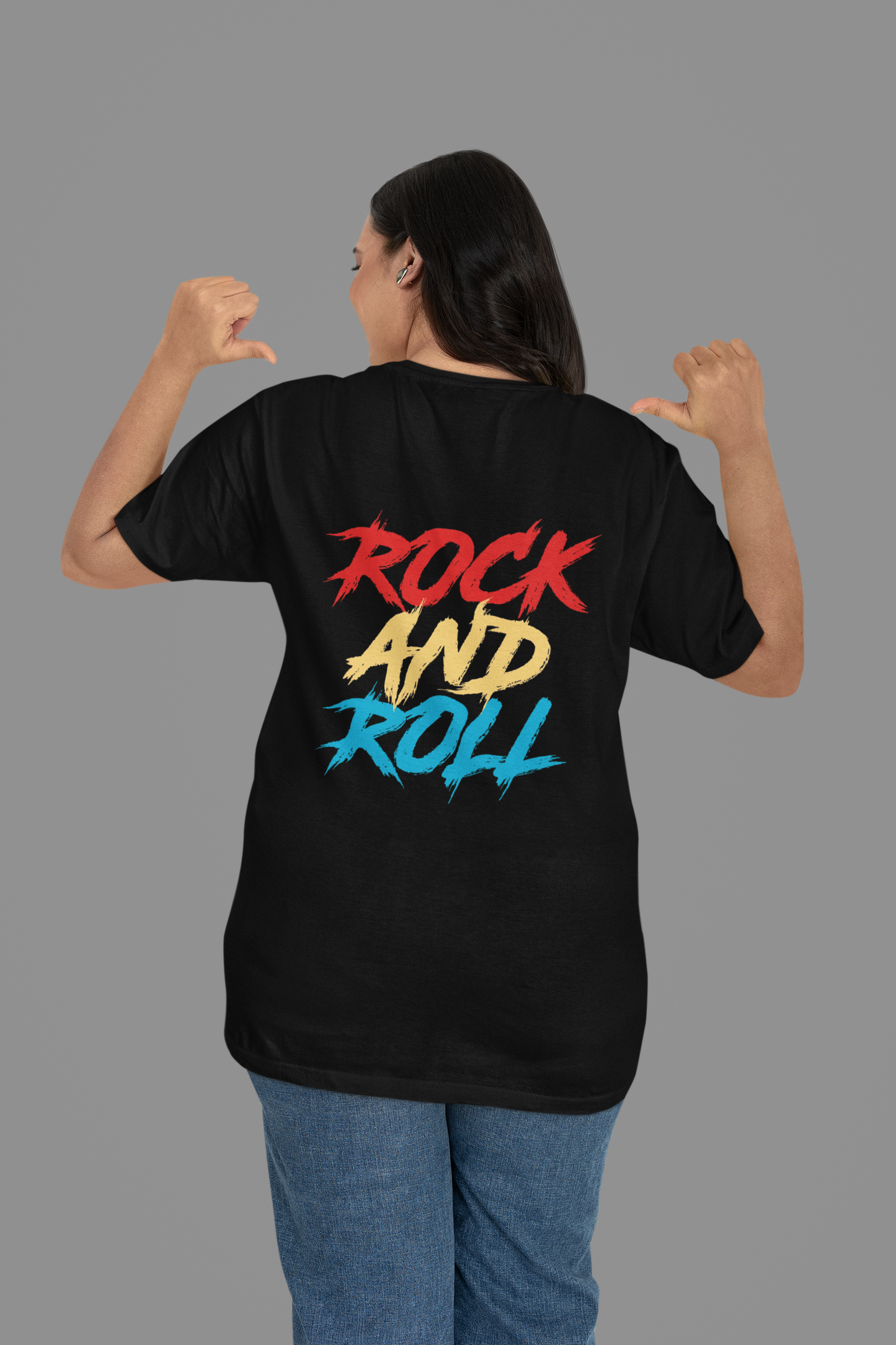 Hastinz "Rock and Roll" Oversized T-Shirt - Premium Graffiti Style Streetwear
