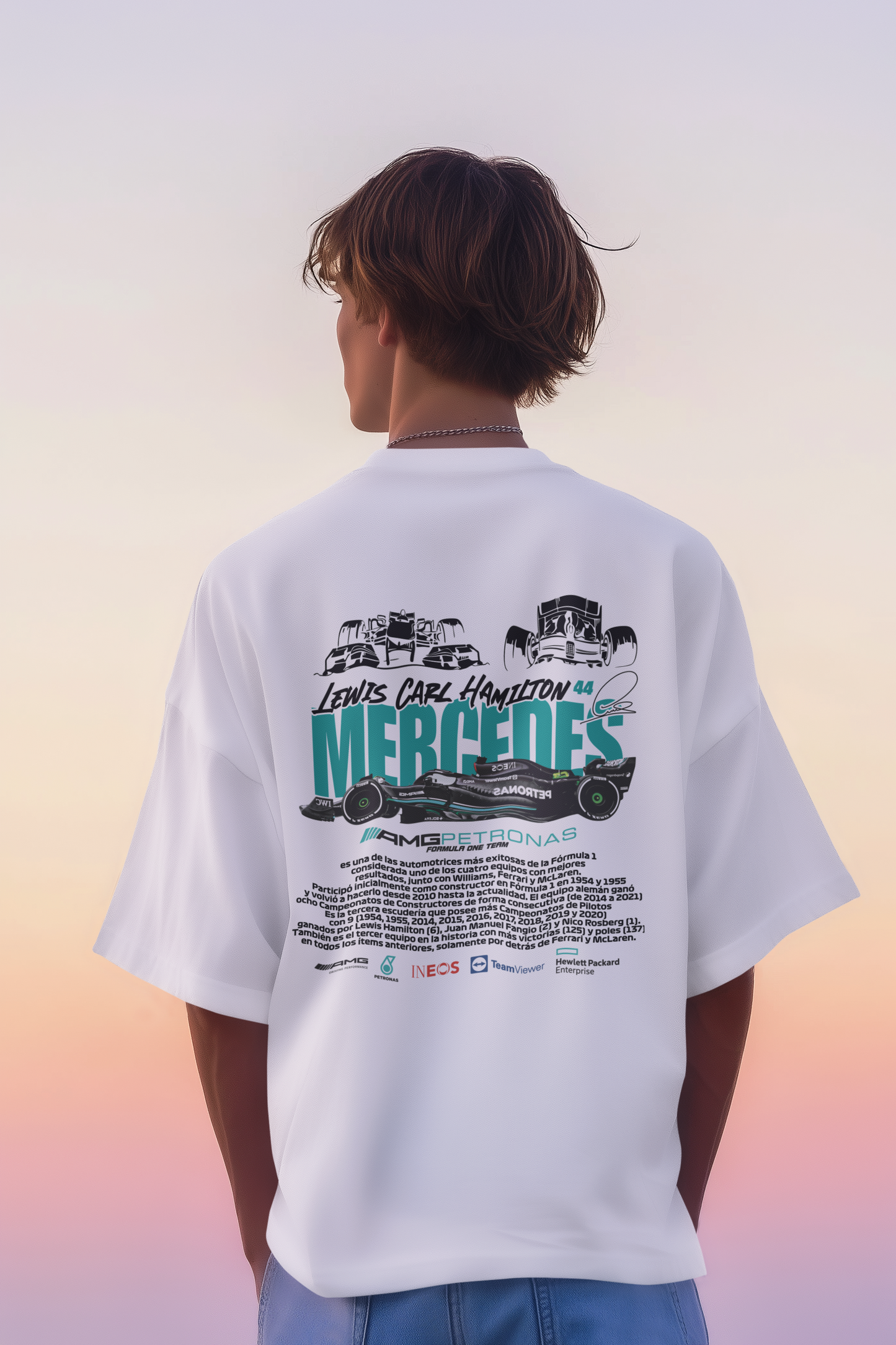 Hastinz Mercedes F1 Oversized T-shirt