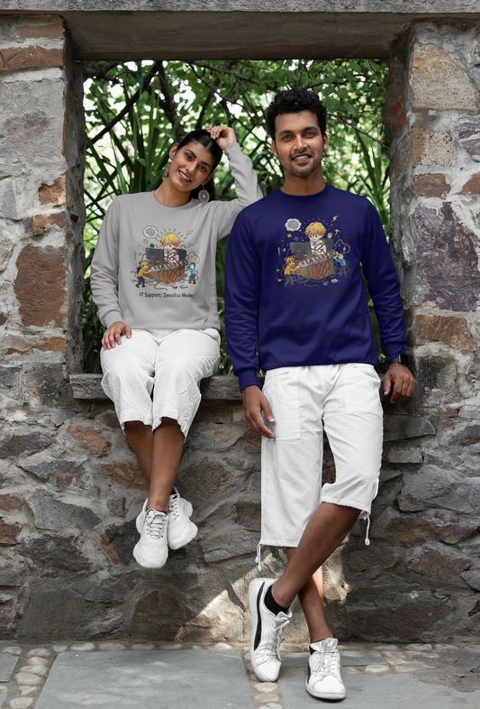 Hastinz-"IT Support – Zenitsu Mode"-Premium Sweatshirt-unisex