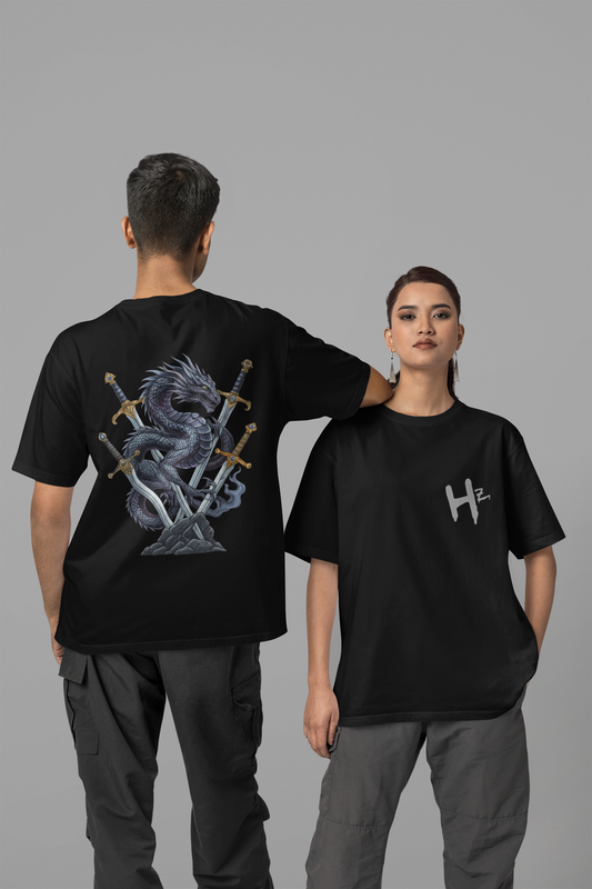 Hastinz- Dark dragon Oversized Tee