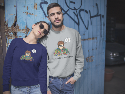 Hastinz-" Rebooting My Brain"-Premium Sweatshirt