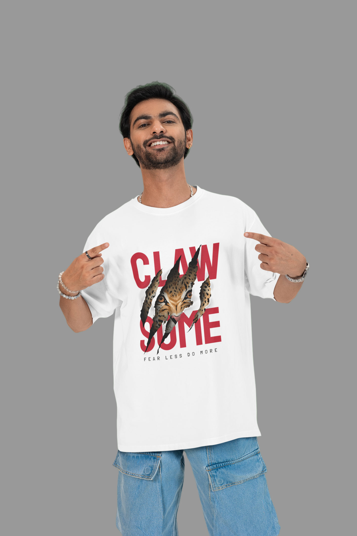 Hastinz Oversized Tee – Claw Some Cat Edition