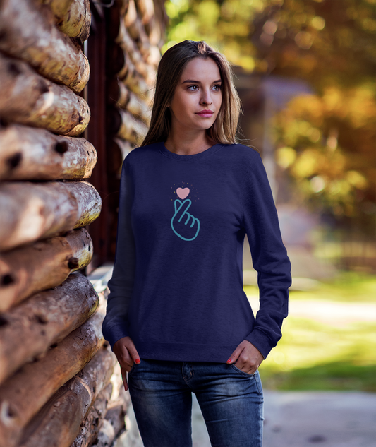 Hastinz-"Finger‑heart symbol"-Premium Sweatshirt
