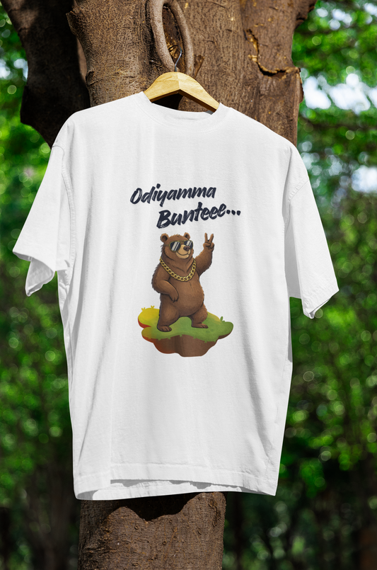 Hastinz "Odiyamma Buntee" Oversized T-Shirt - Meme Streetwear