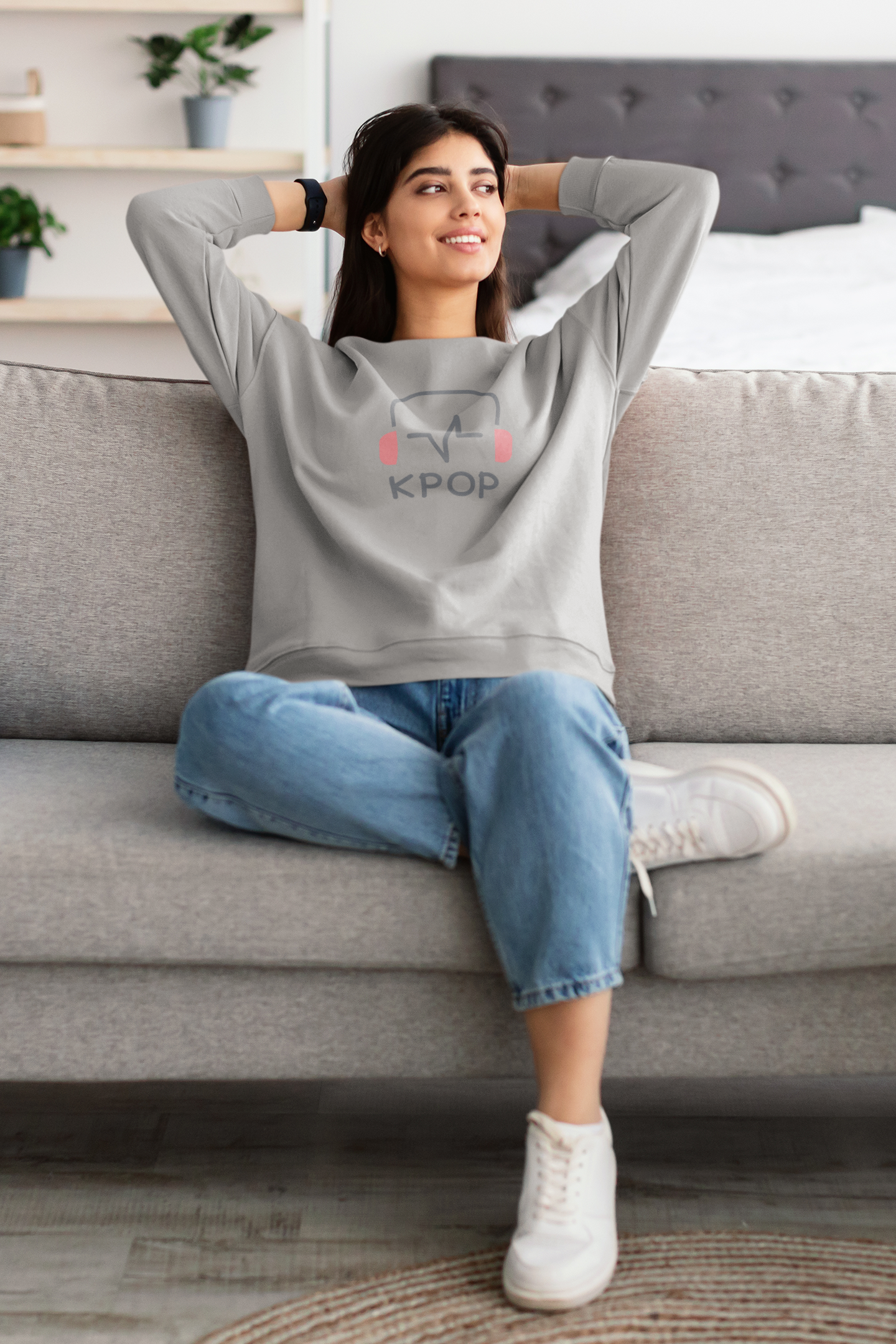 Hastinz-"K‑pop heartbeat icon"-Premium Sweatshirt