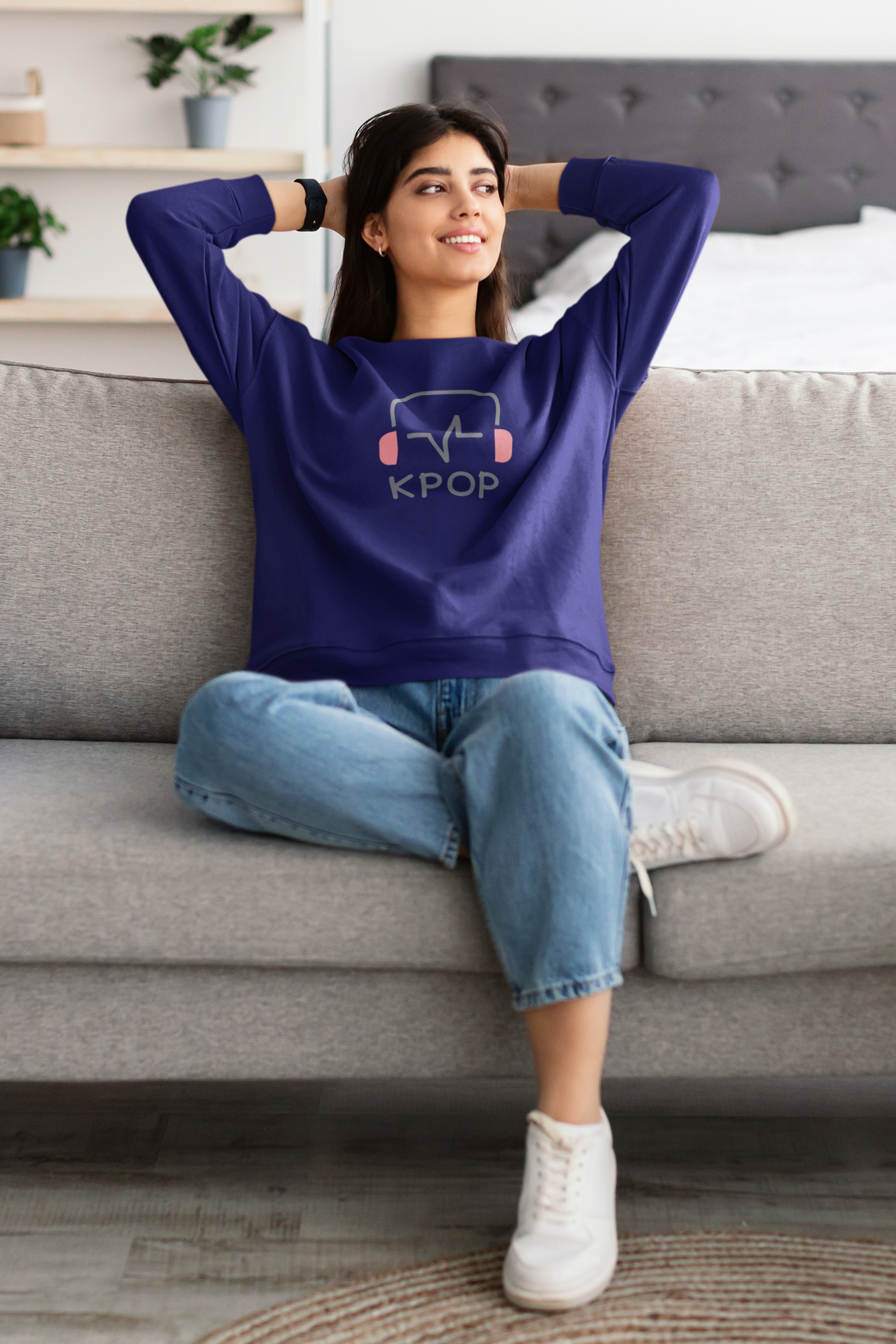 Hastinz-"K‑pop heartbeat icon"-Premium Sweatshirt
