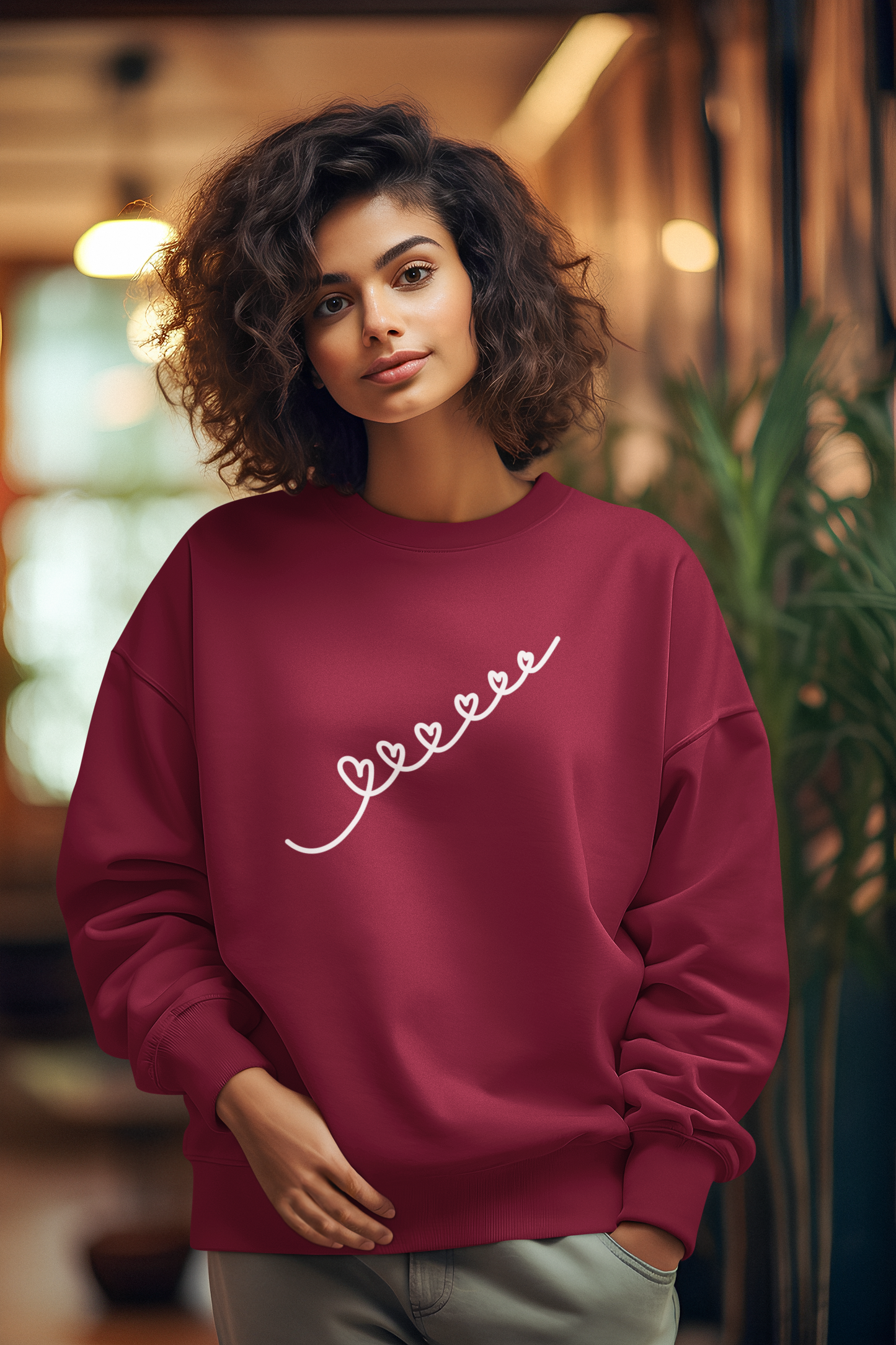 Hastinz-"Swirl Hearts"-Premium Sweatshirt