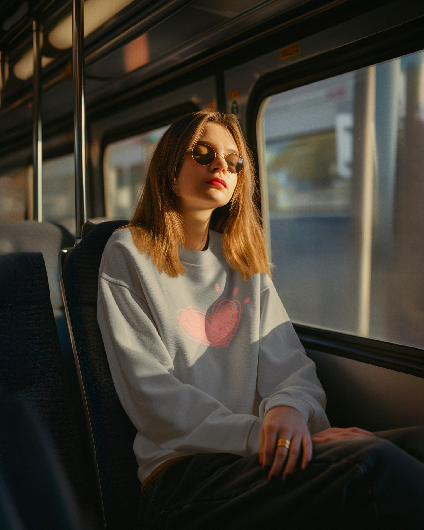 Hastinz-"Scribble heart"-Premium Sweatshirt