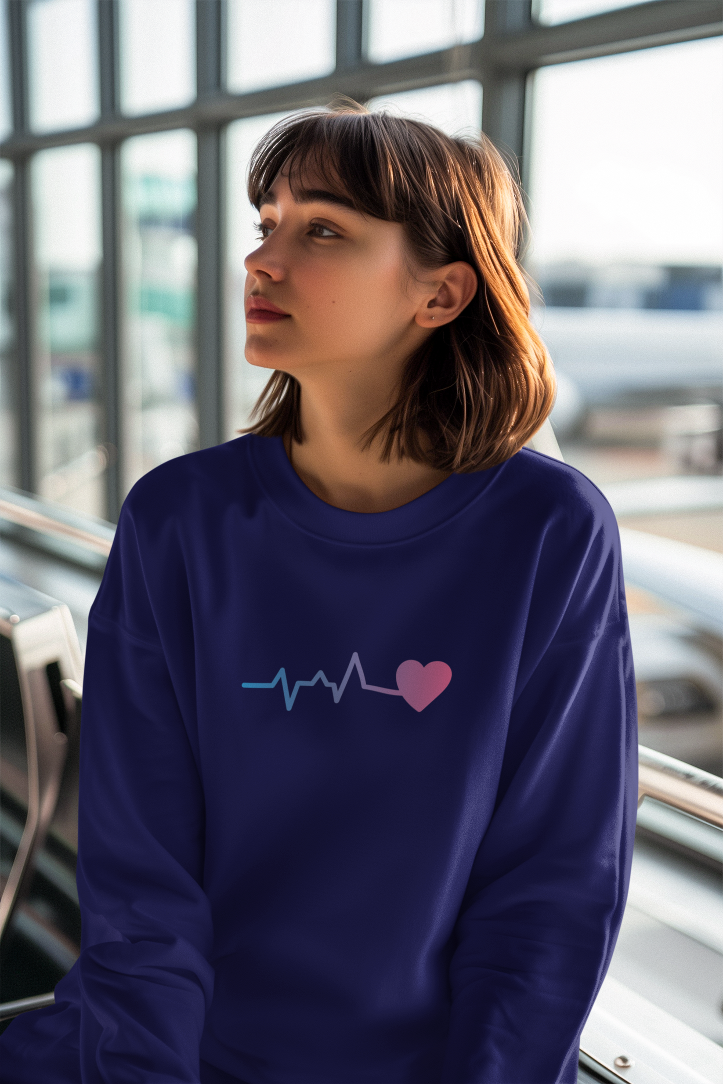 Hastinz-"Heartbeat to heart"-Premium Sweatshirt