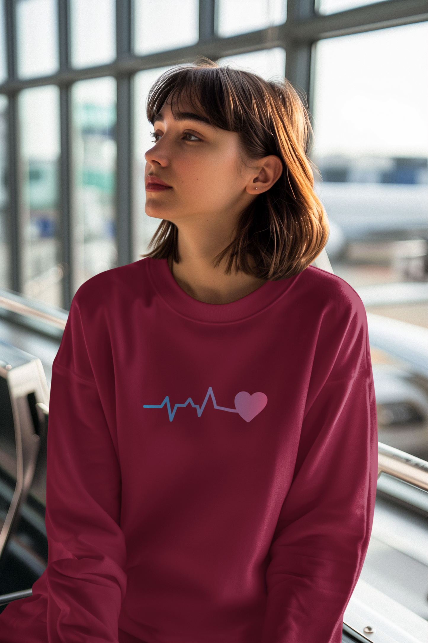 Hastinz-"Heartbeat to heart"-Premium Sweatshirt