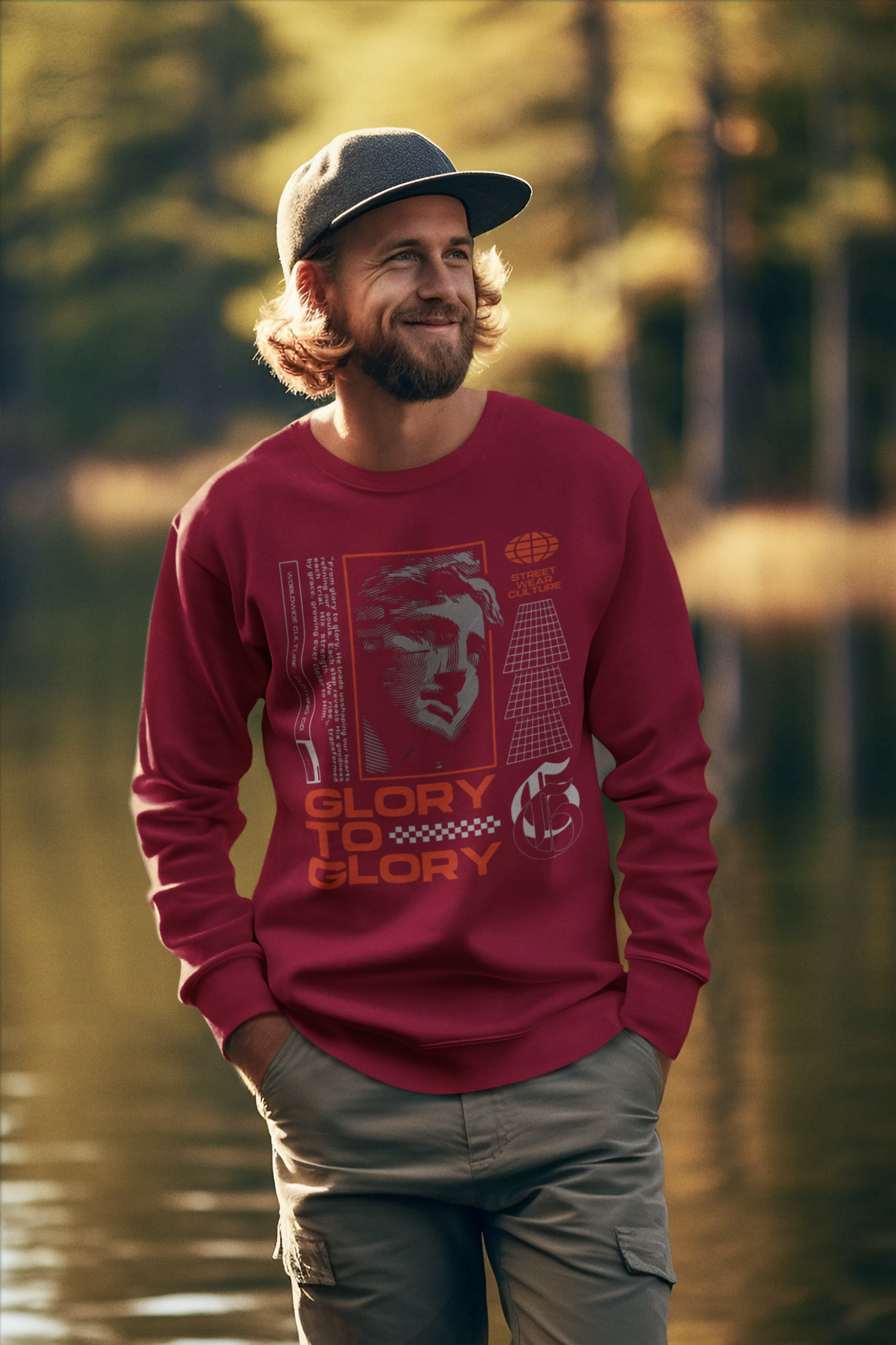 Hastinz-"GLORY TO GLORY"-Premium Sweatshirt
