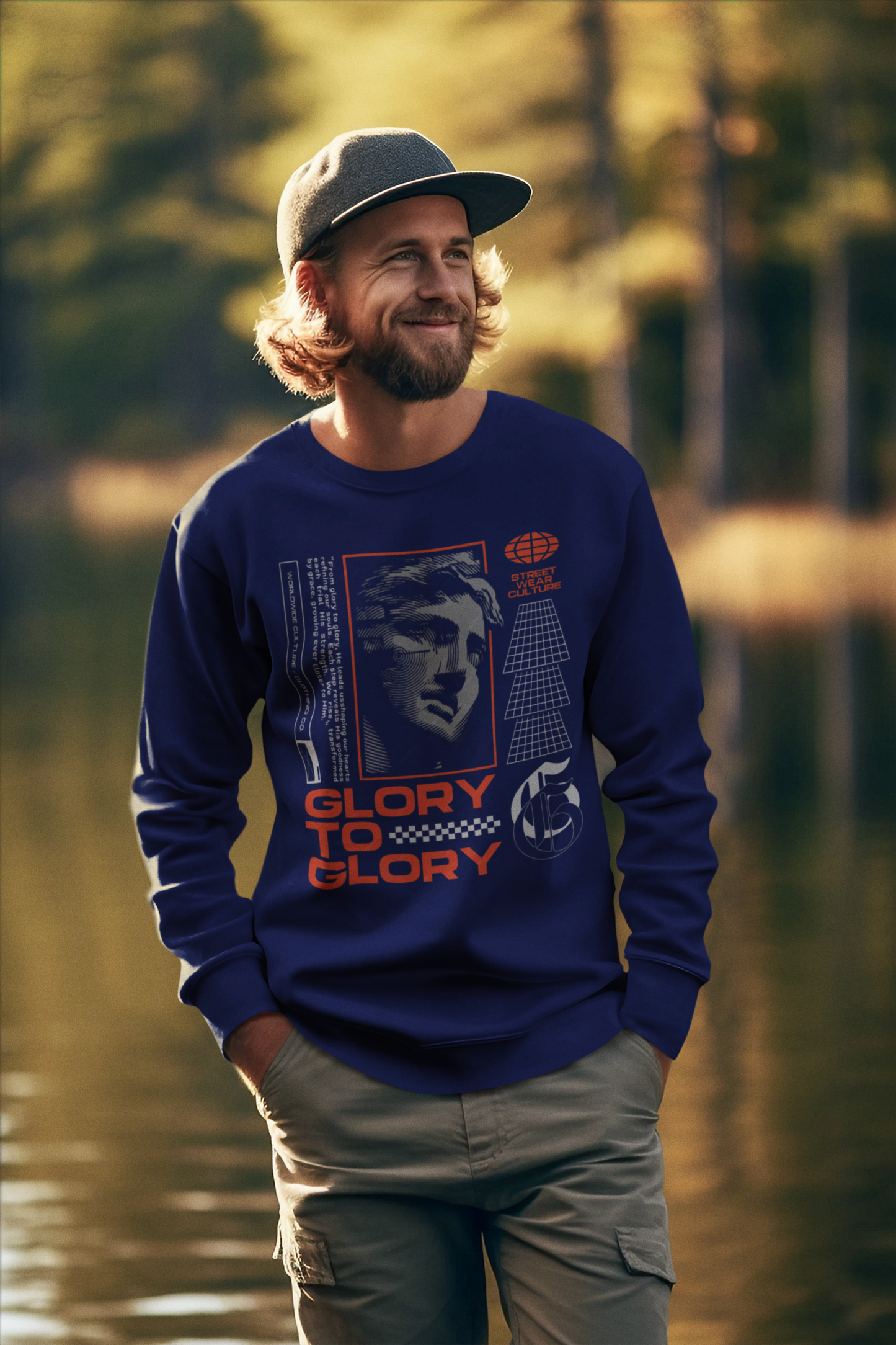 Hastinz-"GLORY TO GLORY"-Premium Sweatshirt