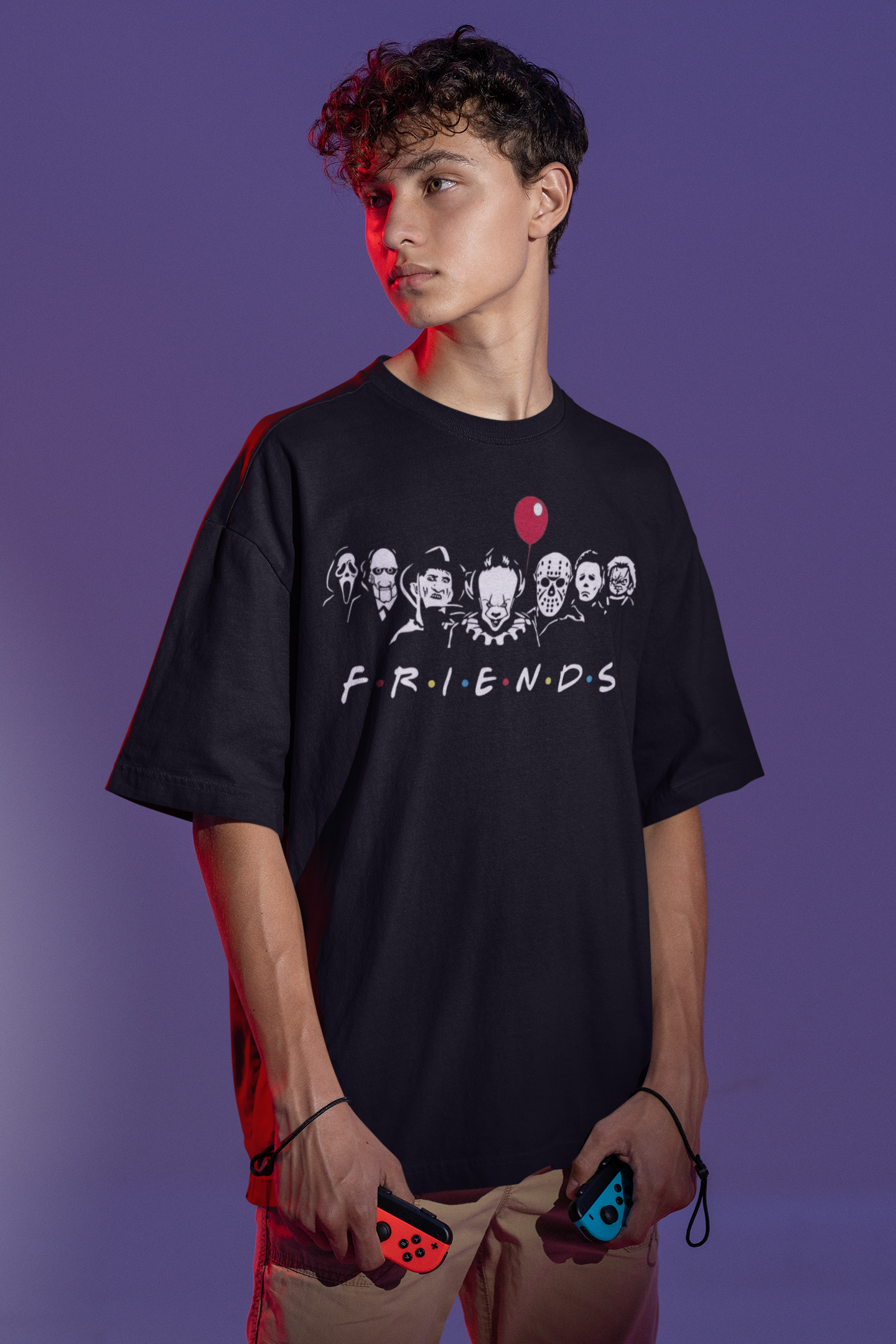 Hastinz Oversized Tee- F.R.I.E.N.D.S